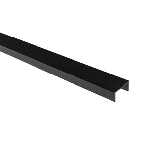 Splitfence 3 x 3-in Vertical Stringer Kit with Cap Rail - Black