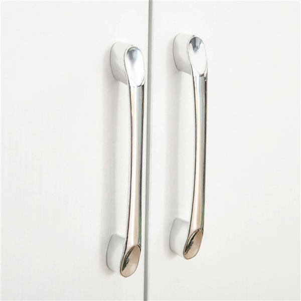 HOMCOM White Composite 14 D x 63 H x 30-in W Modern Kitchen Pantry Storage Cabinet w/ 4 Doors and Shelves