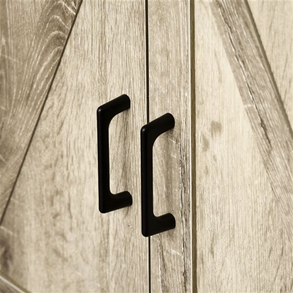 HOMCOM Brown Composite 15 D x 33 H x 30-in W Farmhouse Kitchen Sideboard w/ Drawer and Adjustable Shelf