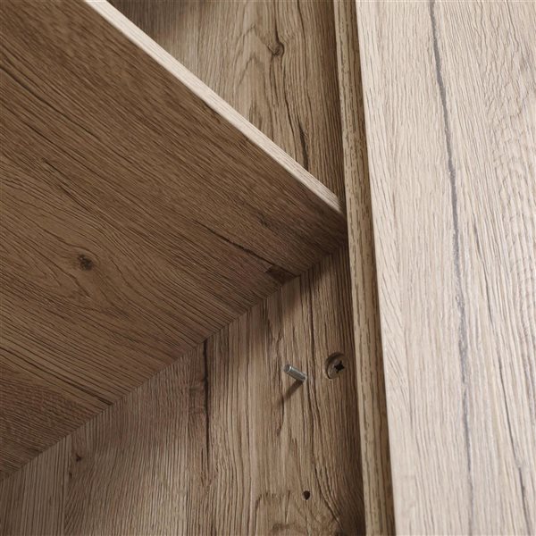 HOMCOM Natural Composite 16 D x 72 H x 32-in W Freestanding Kitchen Pantry Cabinet