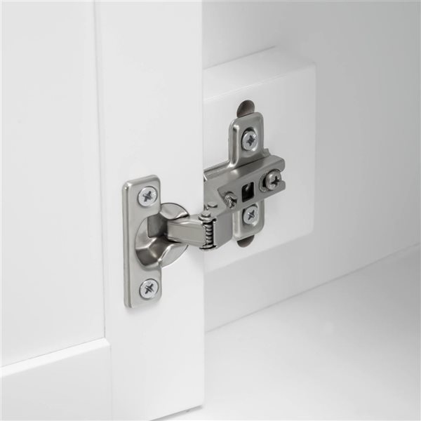 HOMCOM White Composite 16 D x 32 H x 45-in W Modern Kitchen Sideboard w/ 2 Drawers