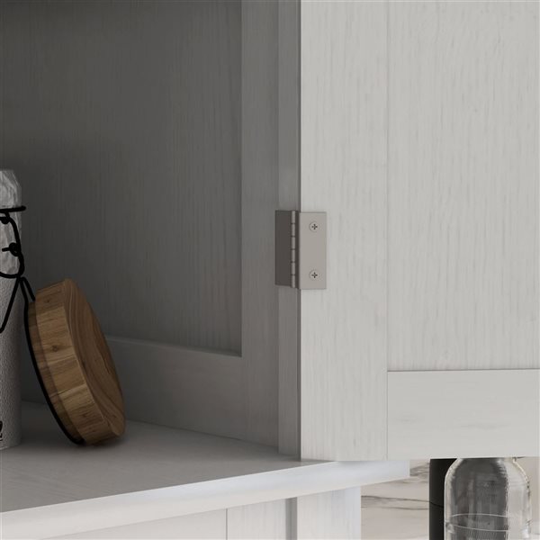 HOMCOM White Composite 16 D x 73 H x 30-in W Tall Kitchen Pantry Cabinet w/ Drawer