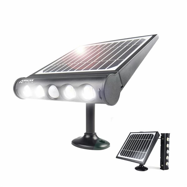 Wagan 1000 Lm In and Out Solar Wall Light
