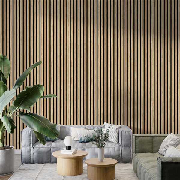 Dundee Deco 0.8 x 8.9-ft Caramel Styrofoam 3D Wall Panels