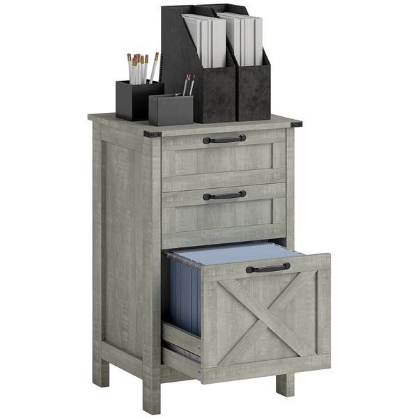 Classeur Bureau 5 Tiroirs HOMCOM Avec Roulettes - Pour Documents A3/A4, Dimensions 50x40x67,5 Cm, Blanc - Faible Encombrement
