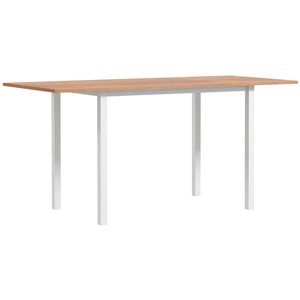 Table de salle à manger extensible pliante HOMCOM 30 h. x 63 L. x 28 po l. rectangulaire couleur bois naturel