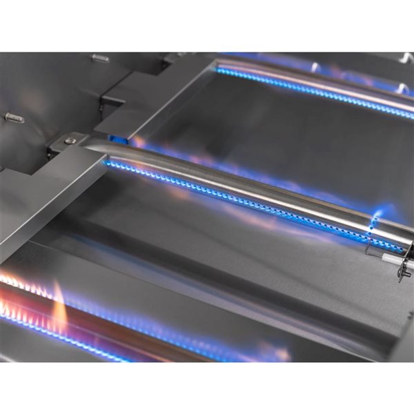 NewAge Products 5-Piece 104 x 24 x 48.5-in Slate Gray Modular Outdoor Kitchen Set with 4-Burner Gas Grill