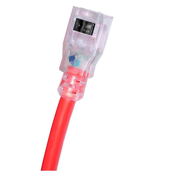 FlexiCord 100-ft Outdoor SJTW 12/3 Lighted Single Tap Extension Cord - Yellow