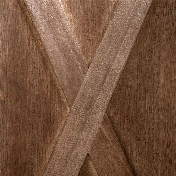 HOMCOM 5.6-ft H 4-Panel Walnut Wood Farmhouse Style Folding Privacy Screen