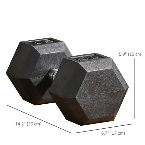 Soozier Set of 2 50lbs/Single Dumbbell Weights with Non-Slip Handles