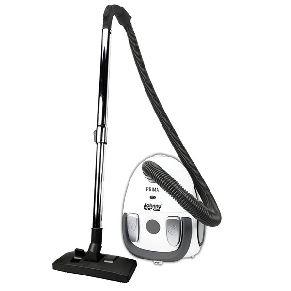 Johnny Vac Prima Canister Vacuum - White