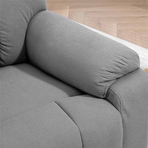 HOMCOM Electric Power Lift Recliner Chair w/ Side Pocket and Remote Control - Grey