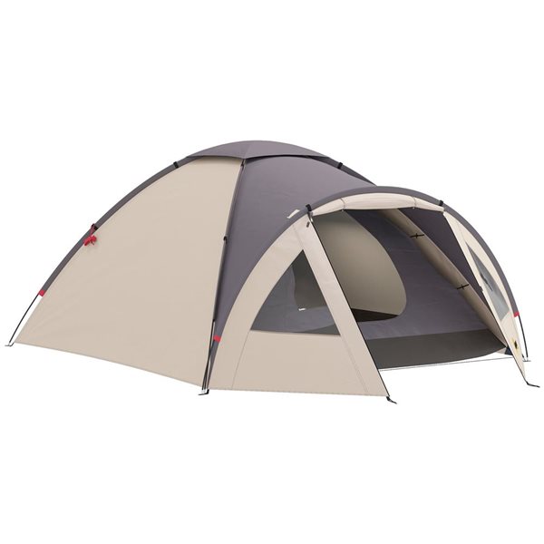 Outsunny Waterproof 3-Person Family Dome Tent w/ Vestibule