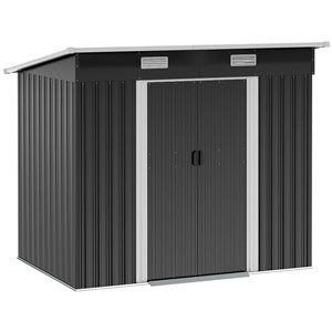 Remise de jardin Aosom 6,8 x 4 pi, noir