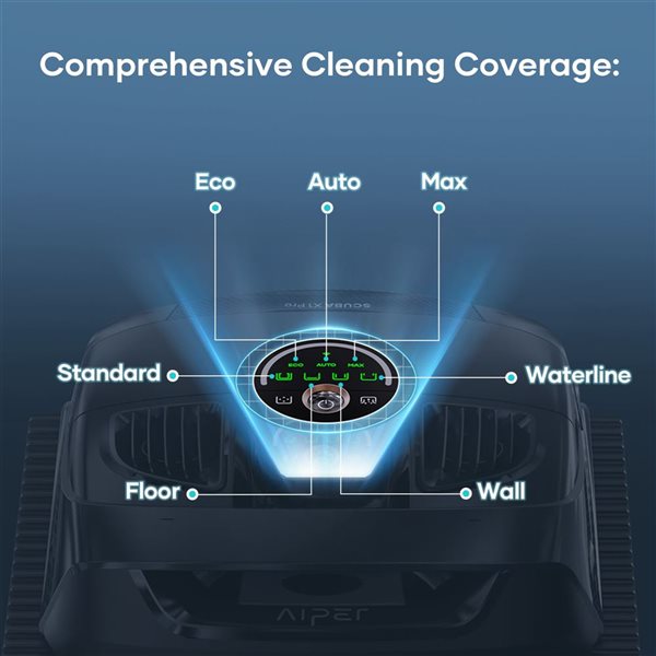 Aiper Scuba X1 Pro Cordless Robotic Pool Cleaner w/ Smart Navigation + Horizontal Waterline Cleaning up to 2150-ft²