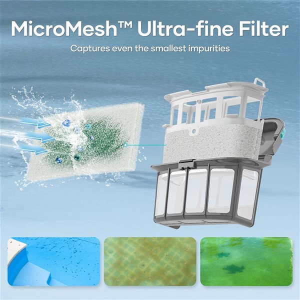 Aiper Scuba X1 Pro Cordless Robotic Pool Cleaner w/ Smart Navigation + Horizontal Waterline Cleaning up to 2150-ft²