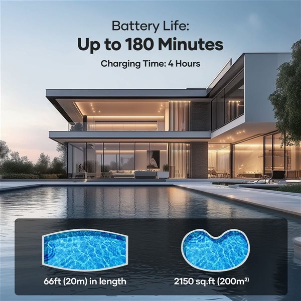 Aiper Scuba X1 Pro Cordless Robotic Pool Cleaner w/ Smart Navigation + Horizontal Waterline Cleaning up to 2150-ft²
