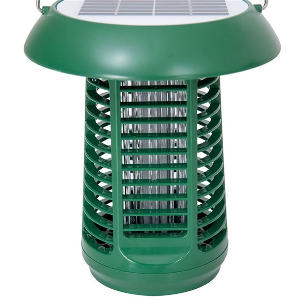 Sunjoy Solar-Powered 2-in-1 Electronic Bug Zapper and UV Light
