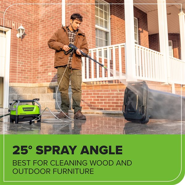 Greenworks Portable Pressure Washer 13 amp 1900 PSI 1.2 gal/min