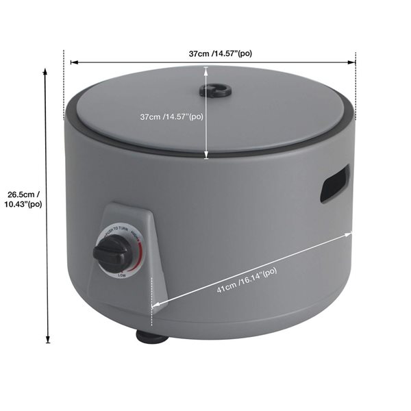 Paramount Expedition 60,000 BTU 15-in dia Grey Aluminum Propane Gas Campfire Firepit
