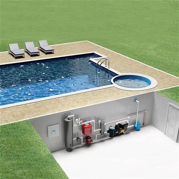 K2 PUMPS 1-HP 230-Volt Thermoplastic Variable Speed Pool Pump