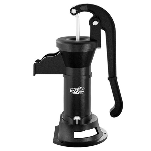 K2 PUMPS Cast-Iron Manual Black Pitcher Pump