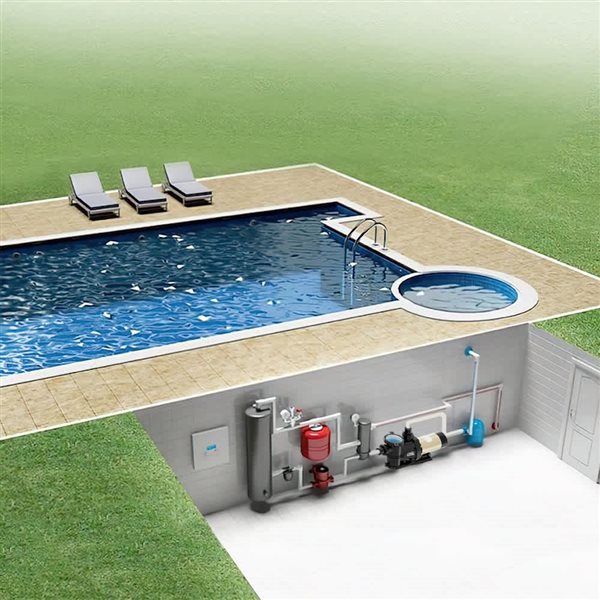 K2 PUMPS 1-HP 230-Volt Thermoplastic In ground/Above-ground 2-Speed Pool Pump