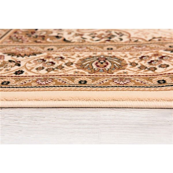 Rug Branch 3 x 7-ft Modern Majestic Indoor Runner Rug - Cream