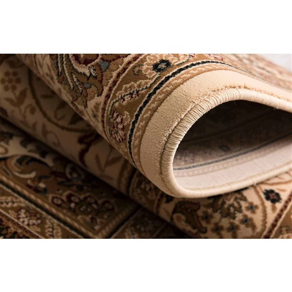 Rug Branch 3 x 7-ft Modern Majestic Indoor Runner Rug - Cream