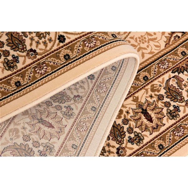 Rug Branch 3 x 7-ft Modern Majestic Indoor Runner Rug - Cream