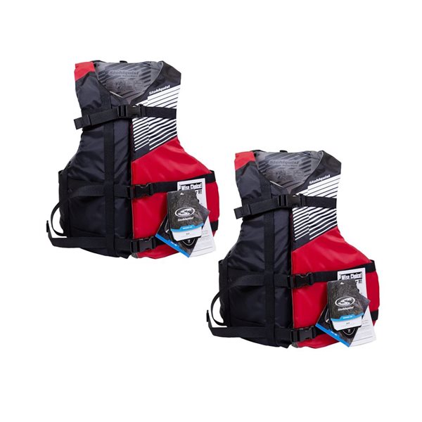 Stohlquist 2-Pack Unisex Medium Red and Black Personal Life Vests