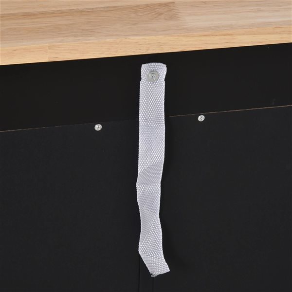 HOMCOM 27-in W MDF Freestanding Kitchen Storage Cabinet w/ 2 Drawers