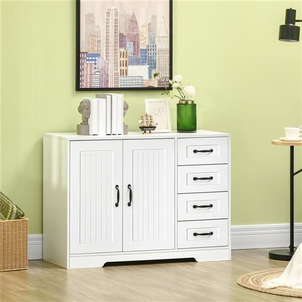 HOMCOM 41-in W Particleboard Freestanding Storage Cabinet