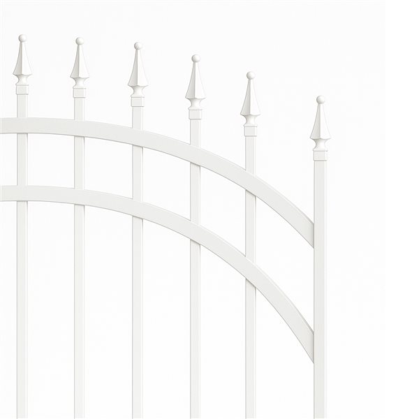Nuvo Iron Tiger Eye 45 W x 68-in H White Galvanized Steel