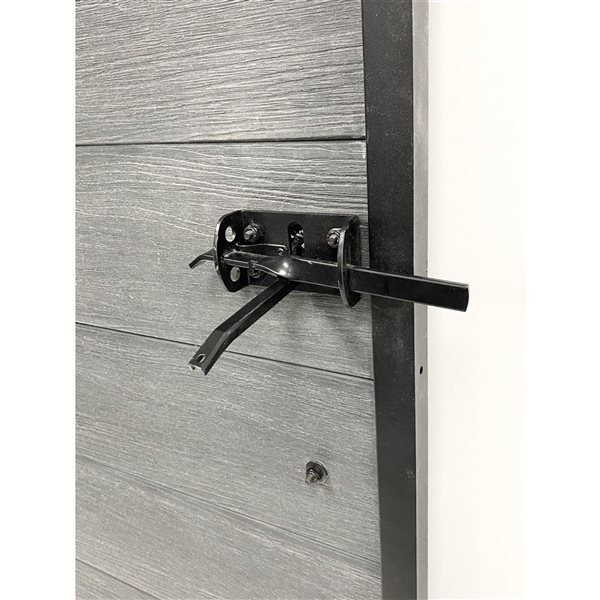 Slipfence 6-ft H Ash Grey Composite Fence Gate Kit