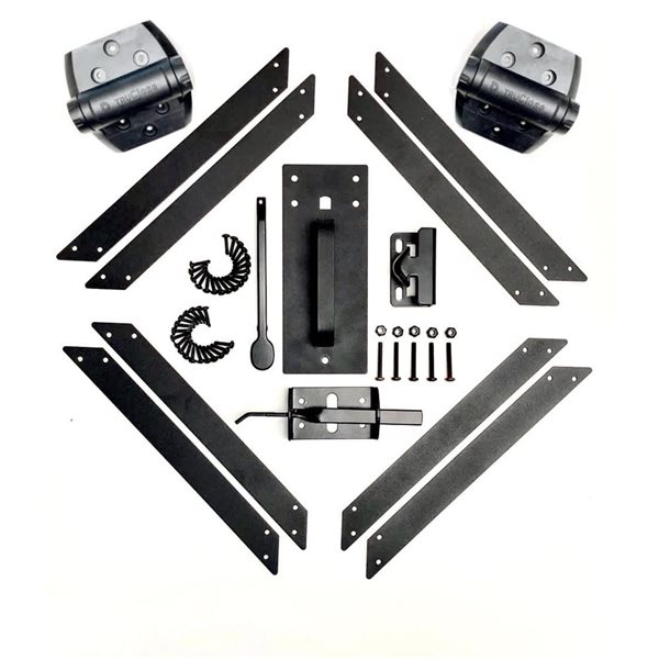 Slipfence 6-ft H Ash Grey Composite Fence Gate Kit