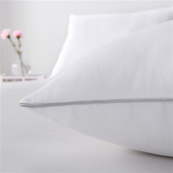 Marina Decoration 19.5 x 29-in Queen-Size Medium-Firm Bed Pillow - 2/Pk