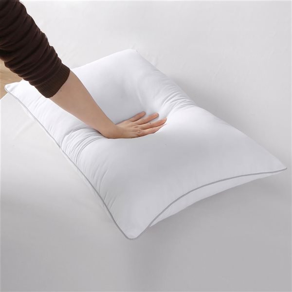 Marina Decoration 19.5 x 29-in Queen-Size Medium-Firm Bed Pillow - 2/Pk