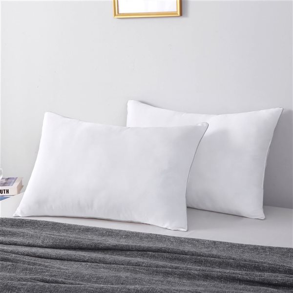 Marina Decoration 19.5 x 29-in Queen-Size Medium-Firm Bed Pillow - 2/Pk