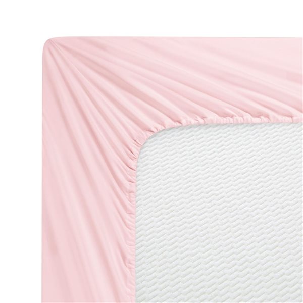 Marina Decoration 6-Piece Bamboo/Polyester Queen Bed Sheet Set - Solid Pink