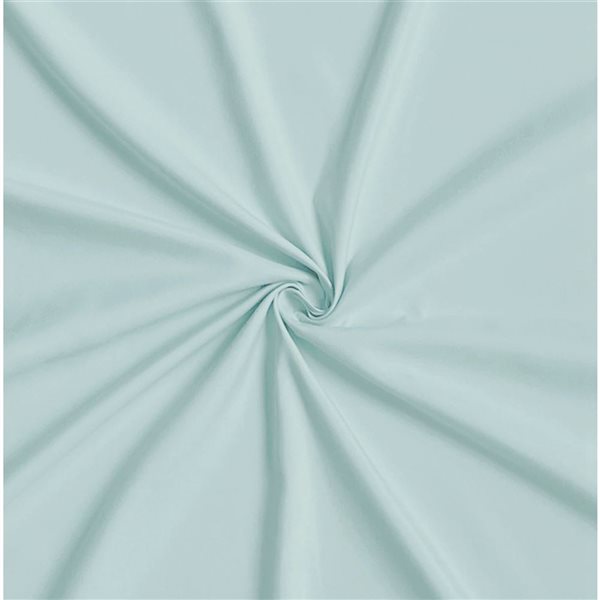 Marina Decoration 4-Piece 600-Thread Cotton/Polyester Queen Bed Sheet Set - Solid Aqua