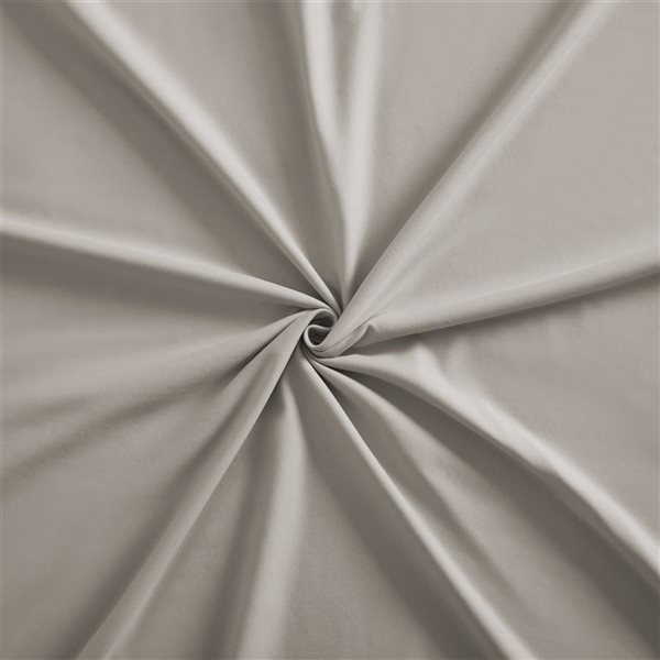 Marina Decoration 3-Piece 600-Thread Cotton/Polyester Twin XL Bed Sheet Set - Solid Taupe