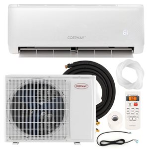 Costway 18,000-BTU Mini Split Air Conditioner AC Unit with Heat Pump & Remote Control