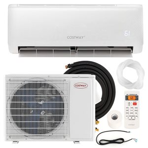 Costway 12,000-BTU Mini Split Air Conditioner AC Unit with Heat Pump & Remote Control