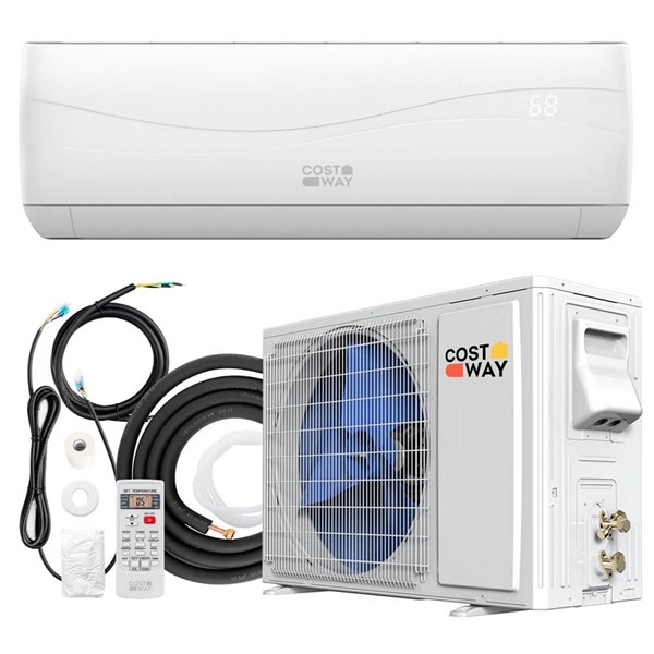 Mini Rona Costway 12,000-BTU 750-ft² Mini Split Air Conditioner & Heater Ductless ...