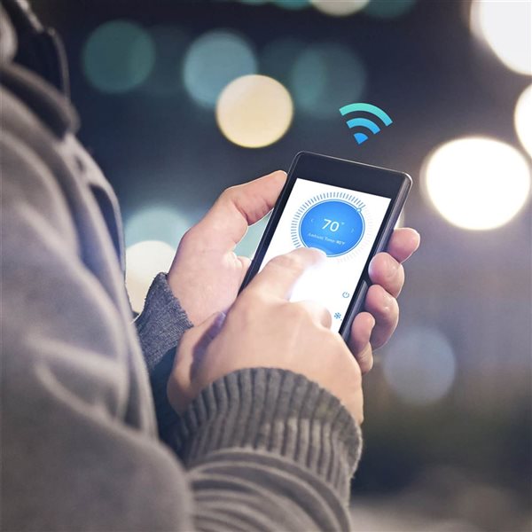 Costway 24,000-BTU Black Wifi-Enabled Mini Split Air Conditioner & Heater with Heat Pump