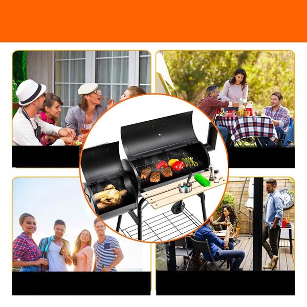 Costway Outdoor Steel Charcoal Barbecue