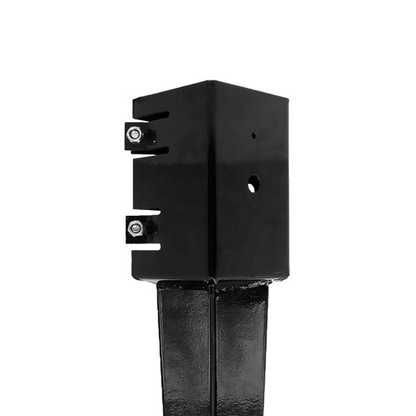 Nuvo Iron 30-in Yard Spike for 3 1/2 x 3 1/2-in Wood Post - Black