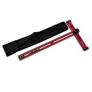 Équerre en T 4 en 1 Xpert de Tooltech en aluminium pour cloison sèche, SAE/métrique avec étui, 24 po