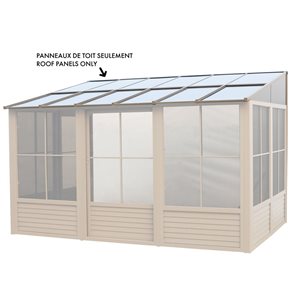 Gazebo Penguin Model W1207 Set of Polycarbonate Roof Panels Compatible w/ Florence Solariums or 8-ft Metal Gazebo